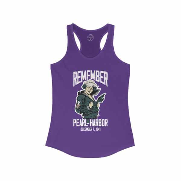 Remember Pearl Harbor Women's Racerback Tank Top - Image 11