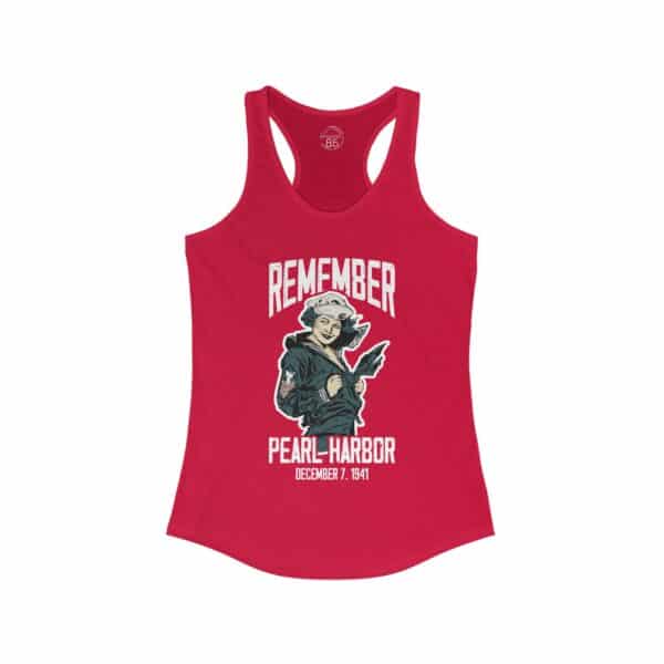 Remember Pearl Harbor Women's Racerback Tank Top - Image 5