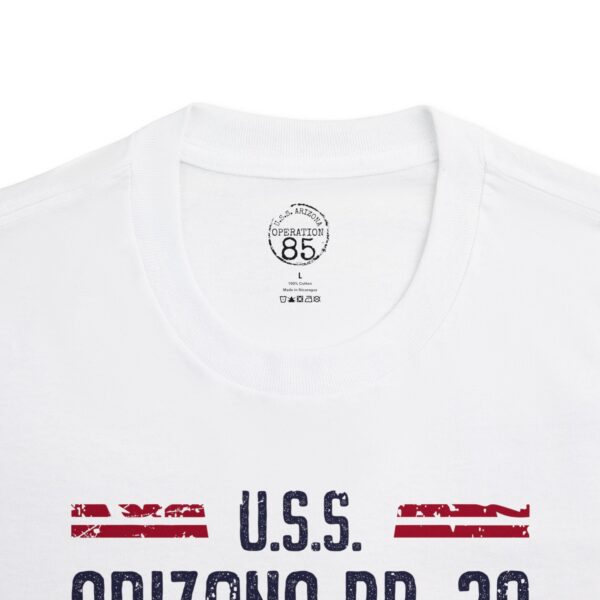 U.S.S. Arizona BB-39 Patriotic Shield Tee – Pearl Harbor, HI - Image 7