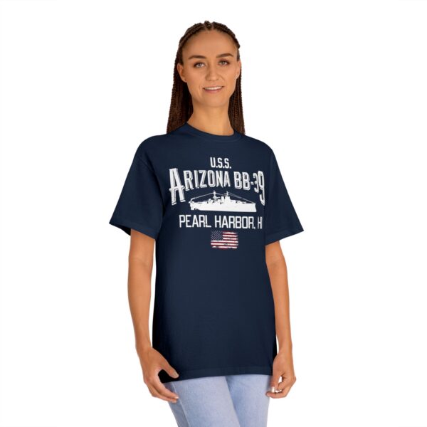 USS Arizona BB-39 Ship tee w/ Pearl Harbor, Hi - Image 14
