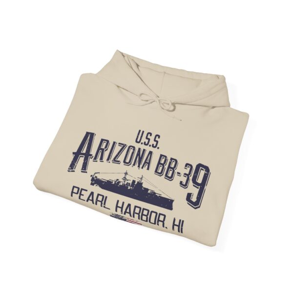 USS Arizona Pearl Harbor Hoodie - Comfy Casual, Military Tribute, Gift for Veterans, Maritime History, Unisex Sweatshirt - Image 12