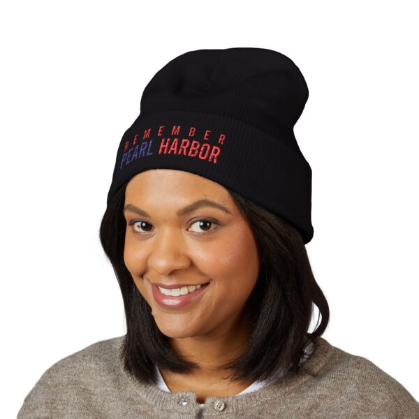 Classic Cuffed Beanie - Remember Pearl Harbor, Winter Beanie, Embroidered Hat, Patriotic Apparel, Gift for Veterans, Casual Headwear - Image 15