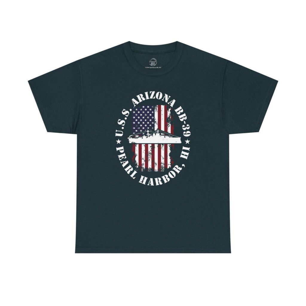 USS Arizona BB-39 Pearl Harbor Tee