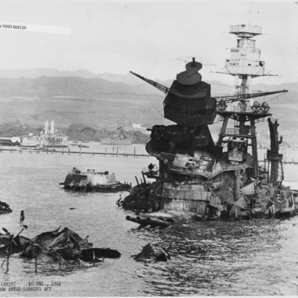 Uss Arizona after the attack