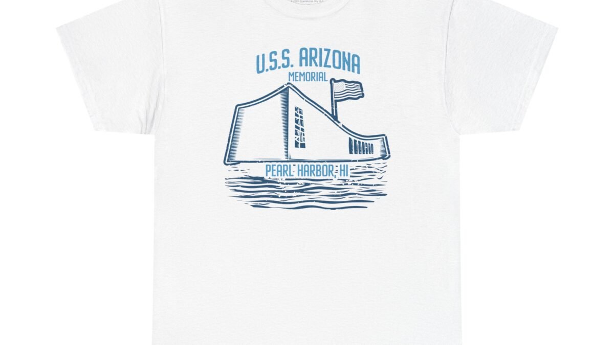 T-shirt USS Arizona Memorial National Park Service - Taille M Noir Neuf