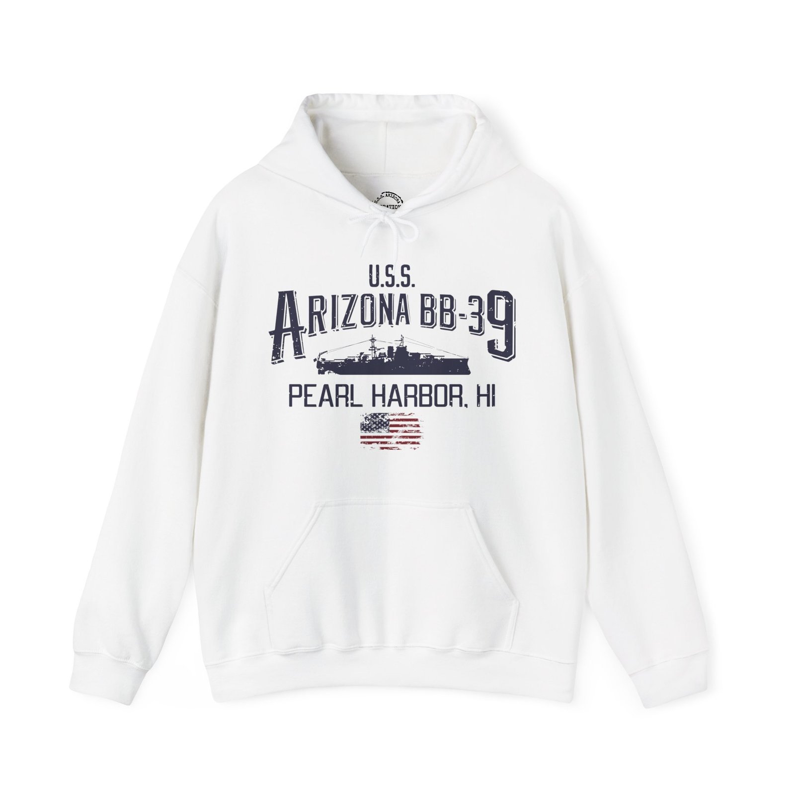 USS Arizona Pearl Harbor Hoodie - Comfy Casual, Military Tribute, Gift for Veterans, Maritime History, Unisex Sweatshirt