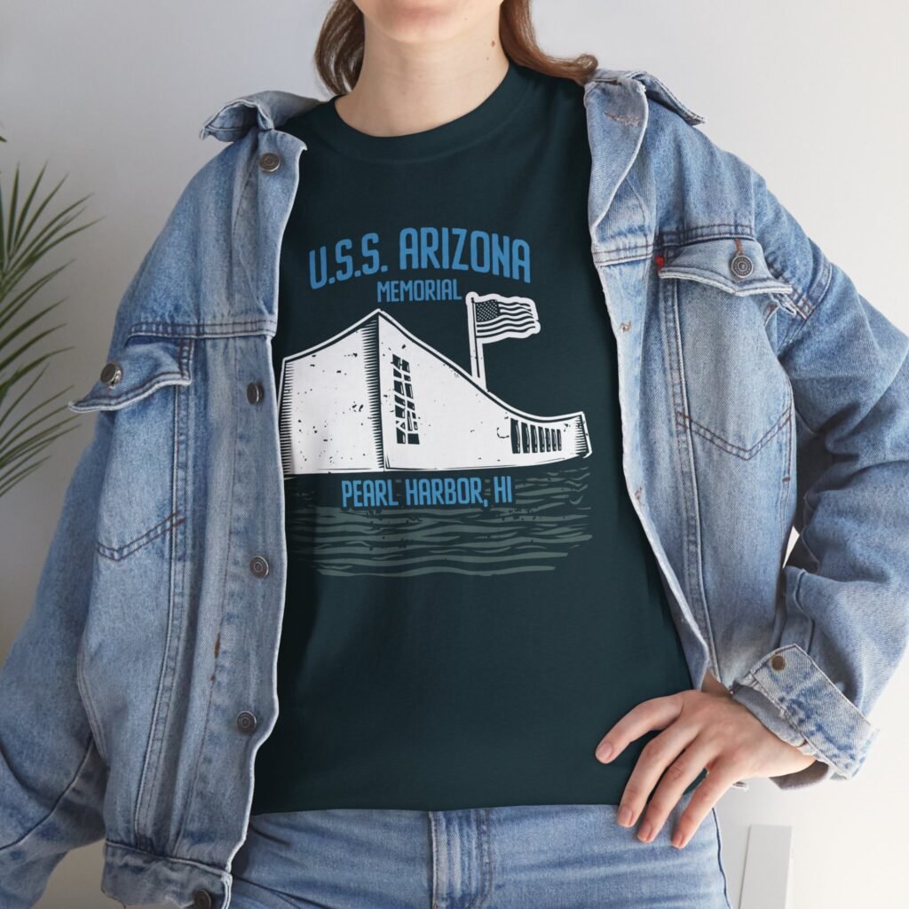 USS Arizona Memorial Shirt: Patriotic WWII Tribute Tee