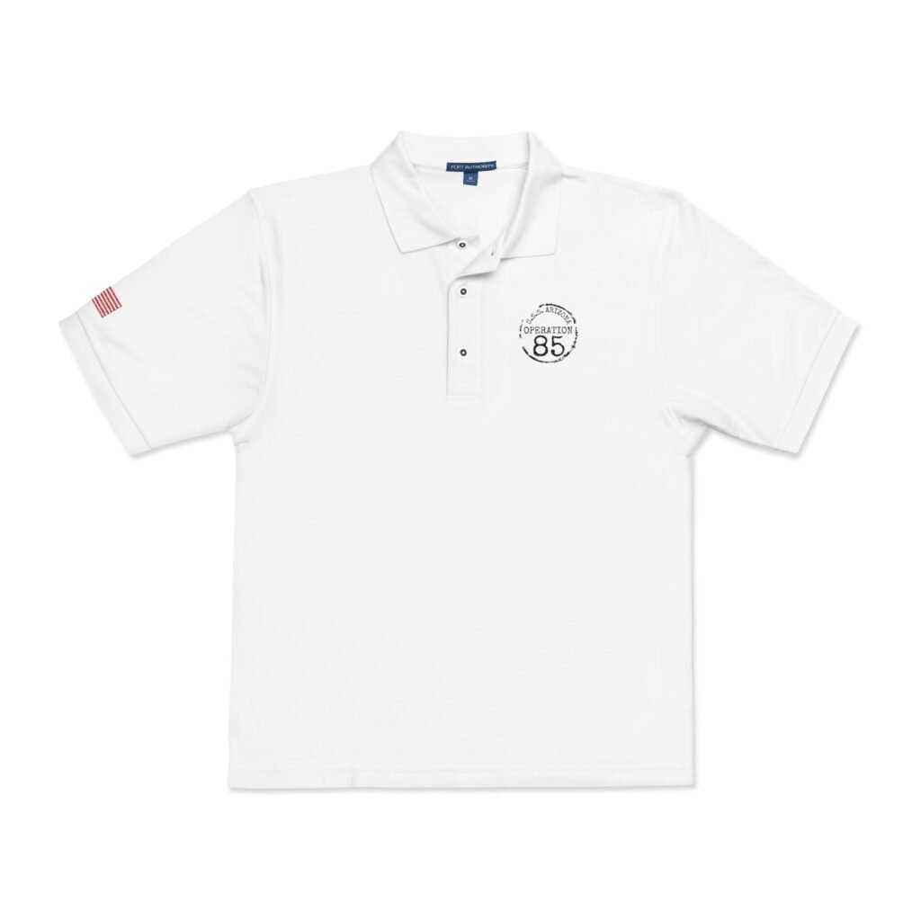 USS Arizona Operation 85 – Port Authority® Classic High Quality Embroidered Unisex Polo Shirt