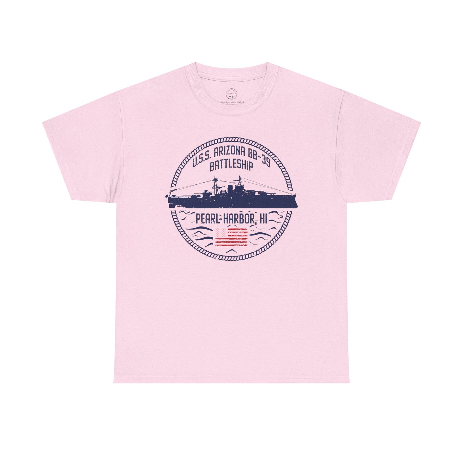 USS Arizona Patriotic Flag Tee: Pearl Harbor WWII Tribute Shirt