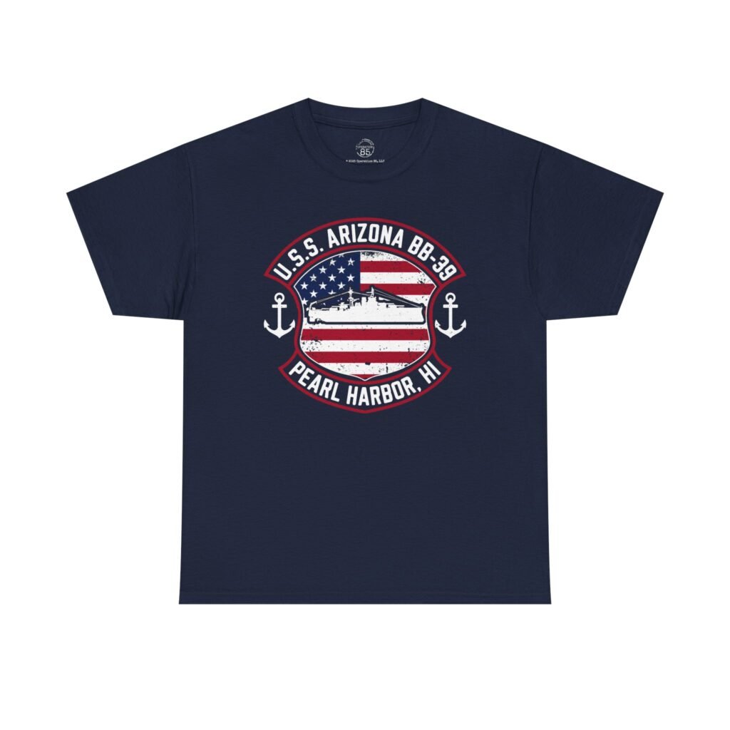 Patriotic Pearl Harbor Shirt: USS Arizona Memorial Tee
