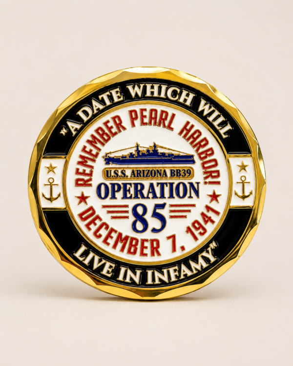 Operation 85 Challenge Coin back