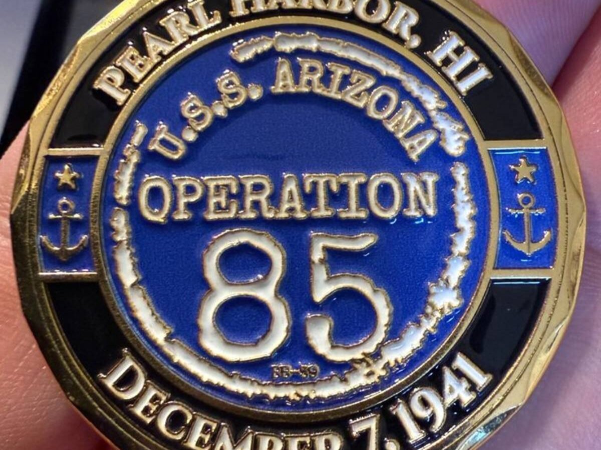 USS Arizona Operation 85 Coin – Tribute to Pearl Harbor Heroes