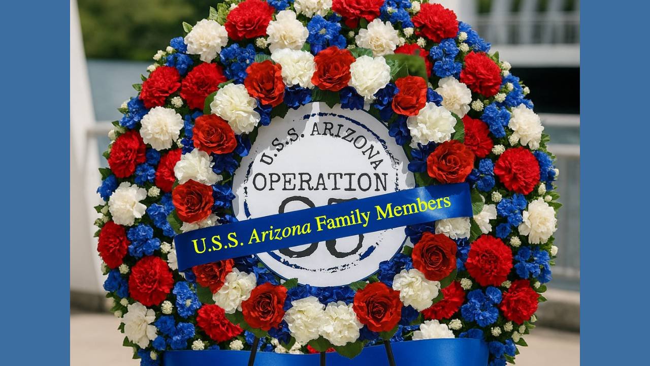 USS Arizona Family Wreath Operation 85