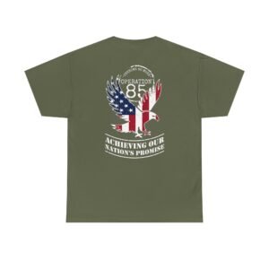 Operation 85 Unknown No More Eagle Back Print Tee – Unisex Classic Tee (Front and Back Design)