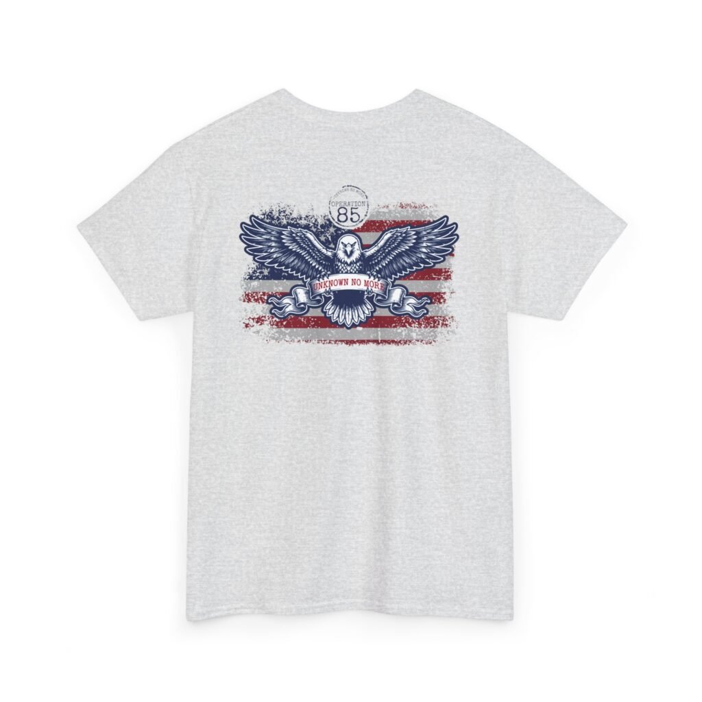 Gray Unknown No More Operation 85 shirt POW/MIA
