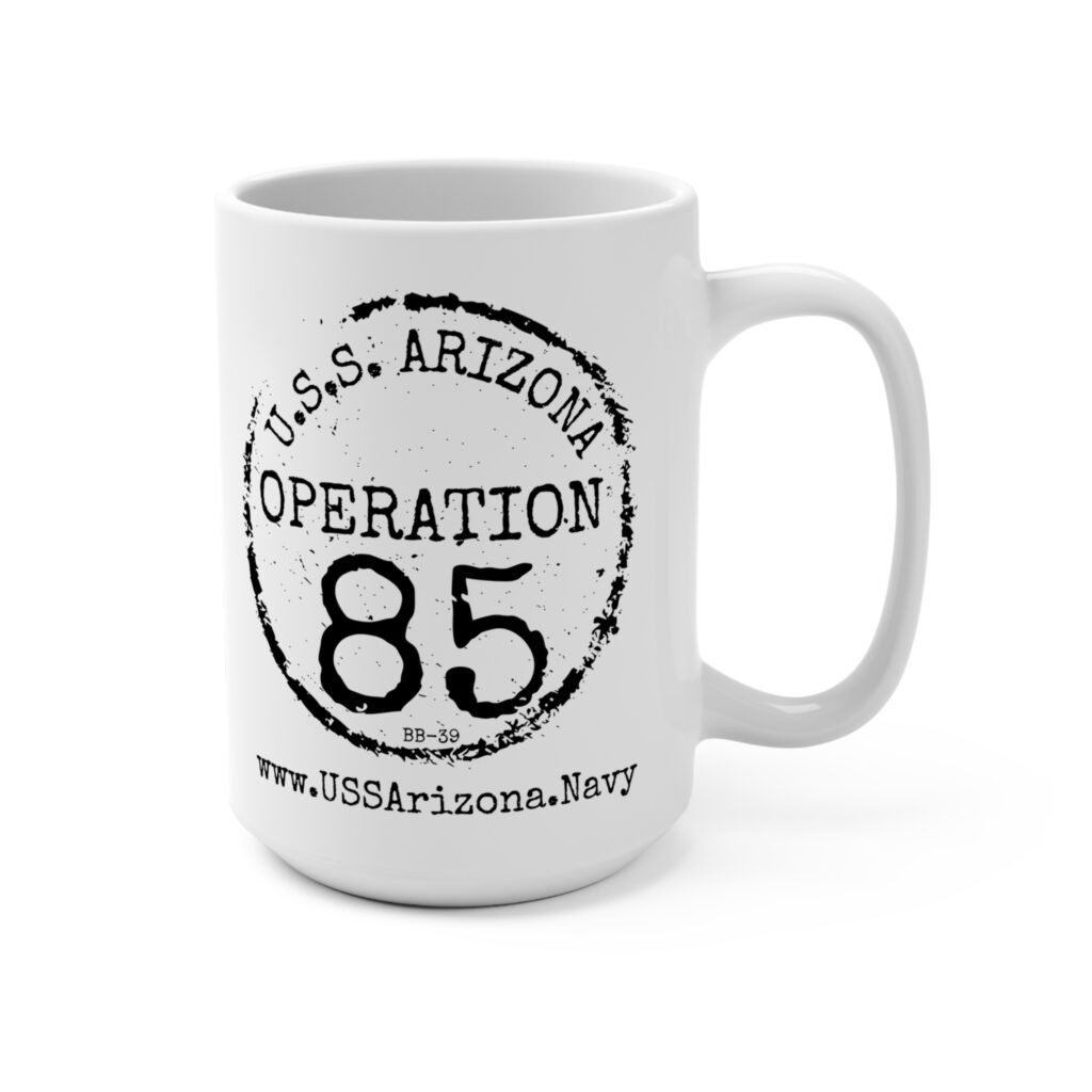"Operation 85" White Ceramic Classic Mug 15oz