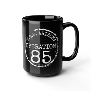 "Operation 85" Classic Black Coffee Mug, 15oz
