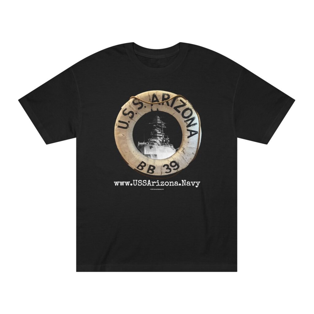U.S.S. Arizona Life Ring w/back - Unisex Classic Tee