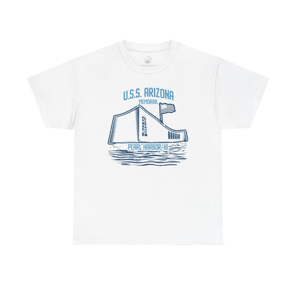 USS Arizona Memorial Tee – Pearl Harbor, HI – Patriotic WWII Tribute Shirt
