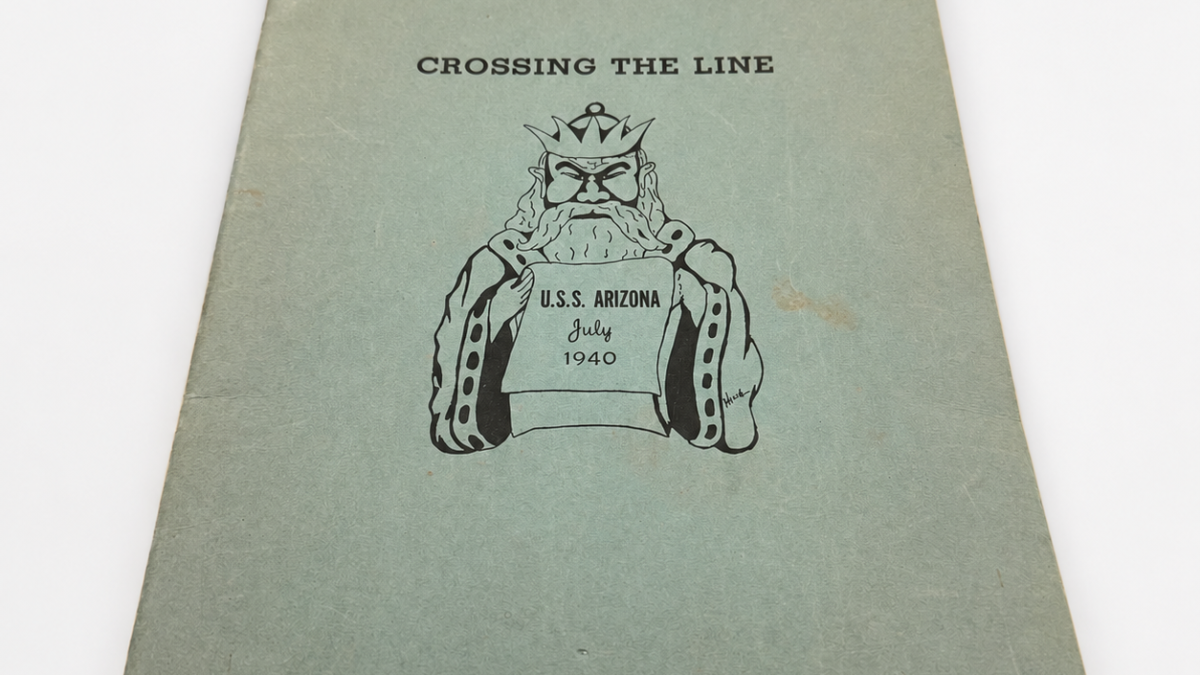 USS Arizona 1940 Crossing the Line book
