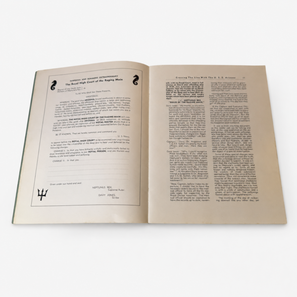 Crossing the Line USS Arizona Book