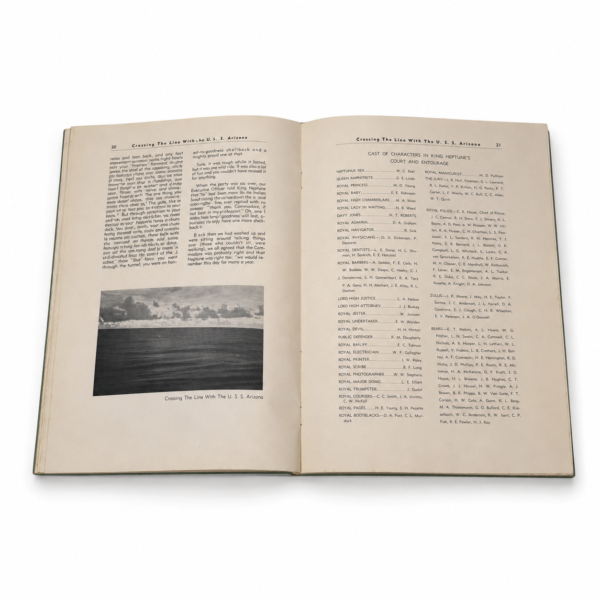 Crossing the Line USS Arizona Book