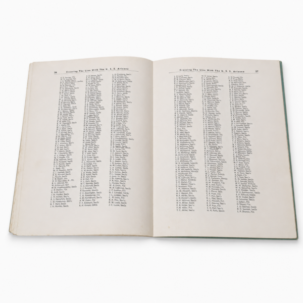 Crossing the Line USS Arizona Book