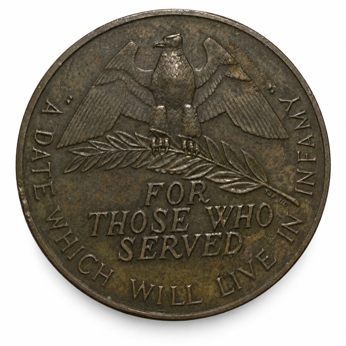 Pearl Harbor Survivor's Medal: Authentic WWII Bronze Artifact