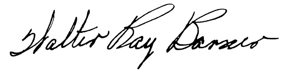 Walter Ray Barner Signature USS Arizona