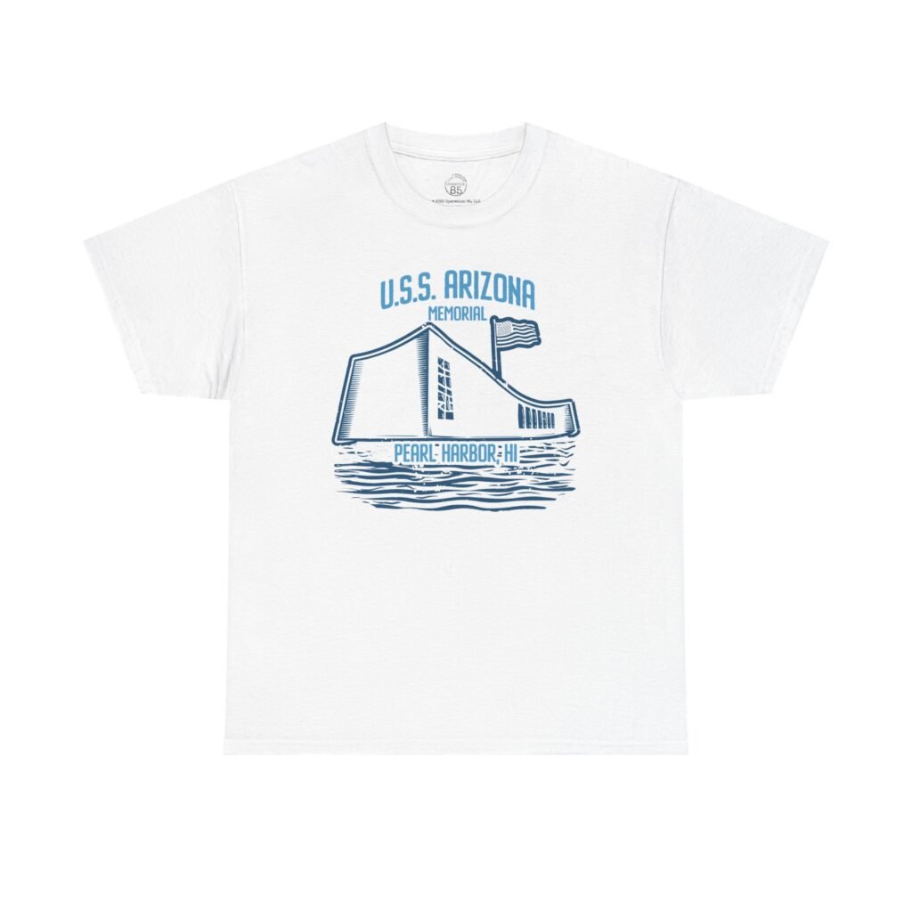 USS Arizona Memorial Tee – Pearl Harbor, HI – Patriotic WWII Tribute Shirt