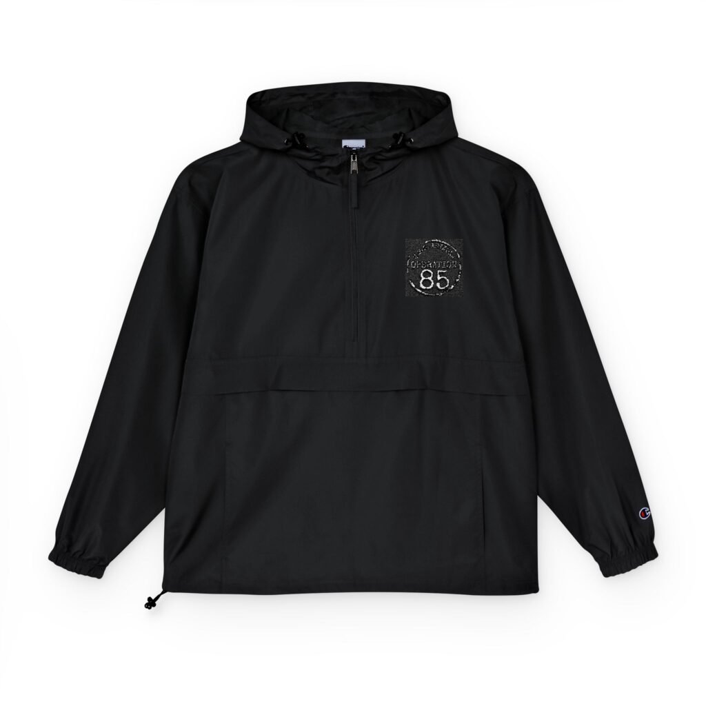 OP85 Champion Unisex Packable Anorak Jacket - Lightweight, Stylish Rainwear for Outdoor Adventures